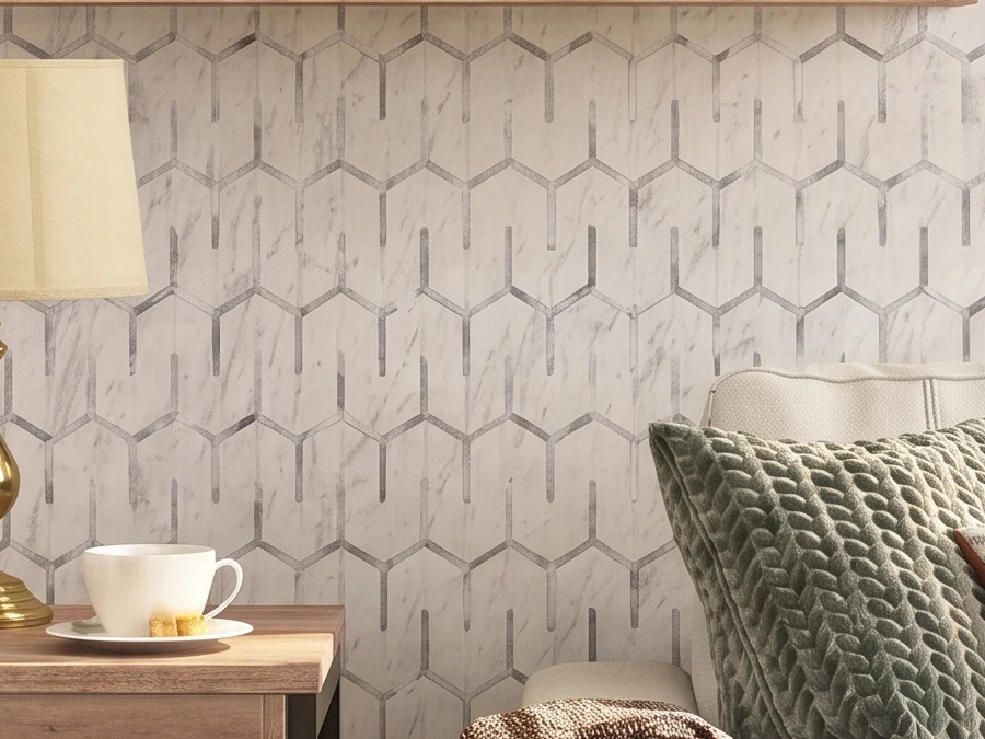 Hotel and resort mosaic tile application